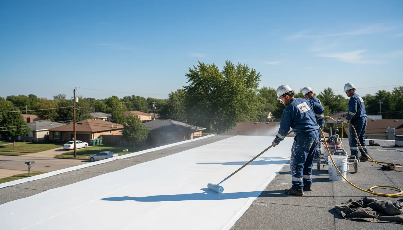 Commercial roof coating in Heflin, LA near me